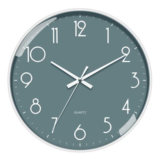 Horloge Murale À Quartz 30 Cm Silencieuse Pour Maison Et Bureau Avec Fixation Sans Perçage Cadran Gris - www.yonis-shop.com