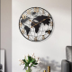 Horloge Murale Vintage Industrielle 60 Cm En Fer Forgé Carte Du Monde Mouvement Silencieux Décoration Entrée - www.yonis-shop...