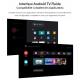 Box Android TV 4K HDR Avec WiFi Double Bande Bluetooth 5.0 Et Télécommande Vocale H.264 H.265 - www.yonis-shop.com