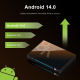 Boîtier TV Android 14 Pour Streaming 4K 120 Hz 4 Go 32 Go Wi-Fi 6 Et Ethernet Gigabit Avec Télécommande - www.yonis-shop.com