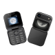 Téléphone Portable À Clapet Double SIM Pour Appels Avec Écran 1.8 Pouce Bluetooth FM Et Grandes Touches - www.yonis-shop.com