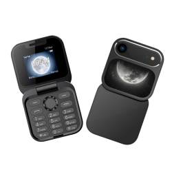 Téléphone Portable À Clapet Double SIM Pour Appels Avec Écran 1.8 Pouce Bluetooth FM Et Grandes Touches