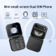 Téléphone Portable À Clapet Double SIM Pour Appels Avec Écran 1.8 Pouce Bluetooth FM Et Grandes Touches - www.yonis-shop.com