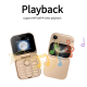 Téléphone Portable À Clapet Double SIM Pour Appels Avec Écran 1.8 Pouce Bluetooth FM Et Grandes Touches - www.yonis-shop.com
