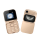 Téléphone Portable À Clapet Double SIM Pour Appels Avec Écran 1.8 Pouce Bluetooth FM Et Grandes Touches - www.yonis-shop.com