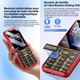 Téléphone Portable À Grosses Touches 4G Double SIM Avec Grandes Polices Batterie 2500 mAh Touche SOS Et Lampe LED - www.yonis...