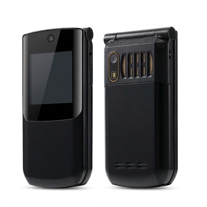 Téléphone Portable À Clapet 4G Double SIM Batterie 4800 mAh Fonction SOS Lampe Torche LED Écran 2.4 Pouces - www.yonis-shop.com