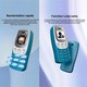 Mini Téléphone Mobile 4G Appels Bluetooth Mains Libres Double SIM Lecteur MP3 Carte Mémoire Jusqu’à 32 Go - www.yonis-shop.com