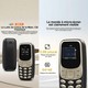 Mini Téléphone Portable 4G Double SIM Avec Bluetooth MP3 Écran 0,66 Pouce Et Touche SOS Familiale - www.yonis-shop.com