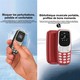 Mini Téléphone Portable 4G Double SIM Avec Bluetooth MP3 Écran 0,66 Pouce Et Touche SOS Familiale - www.yonis-shop.com