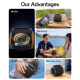 Enceinte Bluetooth Portable 8W Compacte Bluetooth 5.3 Avec Éclairage RGB Et Modes De Lecture Multiples - www.yonis-shop.com