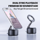 Support De Téléphone Magnétique Avec Enceinte Bluetooth Réglable Pour Bureau Son Stéréo TWS 360° - www.yonis-shop.com