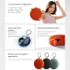 Enceinte Bluetooth Portable Pour Extérieur IP67 Étanche Bluetooth 5.3 Avec Crochet Et 5 Heures D’Autonomie - www.yonis-shop.com