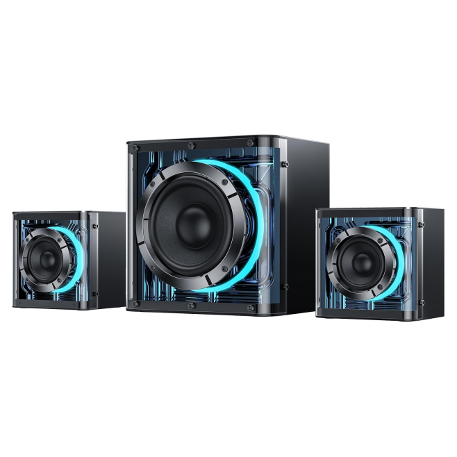 Enceinte Bluetooth 2.1 40 W Pour Musique Films Et Jeux Avec Caisson De Basses Éclairage RGB Et AUX USB TF - www.yonis-shop.com