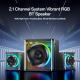 Enceinte Bluetooth 2.1 40 W Pour Musique Films Et Jeux Avec Caisson De Basses Éclairage RGB Et AUX USB TF - www.yonis-shop.com