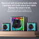 Enceinte Bluetooth 2.1 40 W Pour Musique Films Et Jeux Avec Caisson De Basses Éclairage RGB Et AUX USB TF - www.yonis-shop.com