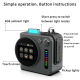 Enceinte Bluetooth Portable Écran LED Bluetooth 5.4 Boîtier Aluminium 5 W Autonomie 3 À 5 Heures Connexions USB TF Type-C - w...