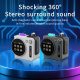 Enceinte Bluetooth Portable Écran LED Bluetooth 5.4 Boîtier Aluminium 5 W Autonomie 3 À 5 Heures Connexions USB TF Type-C - w...