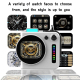 Enceinte Bluetooth Portable Écran LED Bluetooth 5.4 Boîtier Aluminium 5 W Autonomie 3 À 5 Heures Connexions USB TF Type-C - w...