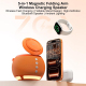 Enceinte Bluetooth Avec Chargeur Sans Fil 15 W Pour Téléphone Montre Et Écouteurs Son HiFi Orange - www.yonis-shop.com