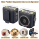 Enceinte Bluetooth Portable 5W Avec Horloge Radio FM Veilleuse Magnétique Et Clip 3 À 6H D’Autonomie - www.yonis-shop.com