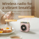Enceinte Bluetooth Portable 5W Avec Horloge Radio FM Veilleuse Magnétique Et Clip 3 À 6H D’Autonomie - www.yonis-shop.com