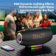 Enceinte Bluetooth Portable Extérieure 100 W Avec Éclairage RGB Son HiFi Et Batterie 24000 mAh - www.yonis-shop.com