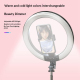 Perche À Selfie Avec Anneau Lumineux RGB 10 Pouces Support Téléphone Rotatif Portable - www.yonis-shop.com