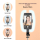 Trépied Téléphone Avec Anneau Lumineux Pour Live Streaming Rotation À 360 Degrés 9 Intensités Télécommande Bluetooth Recharge...