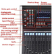 Table De Mixage Numérique DSP Bluetooth USB Avec Alimentation Fantôme 48V Et Écran Tactile HD - www.yonis-shop.com