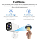 Caméra De Surveillance Extérieure PTZ 1080P WiFi Avec Vision Nocturne Double Éclairage Et Rotation 355° 90° - www.yonis-shop.com