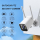 Caméra De Surveillance Extérieure PTZ 1080P WiFi Avec Vision Nocturne Double Éclairage Et Rotation 355° 90° - www.yonis-shop.com