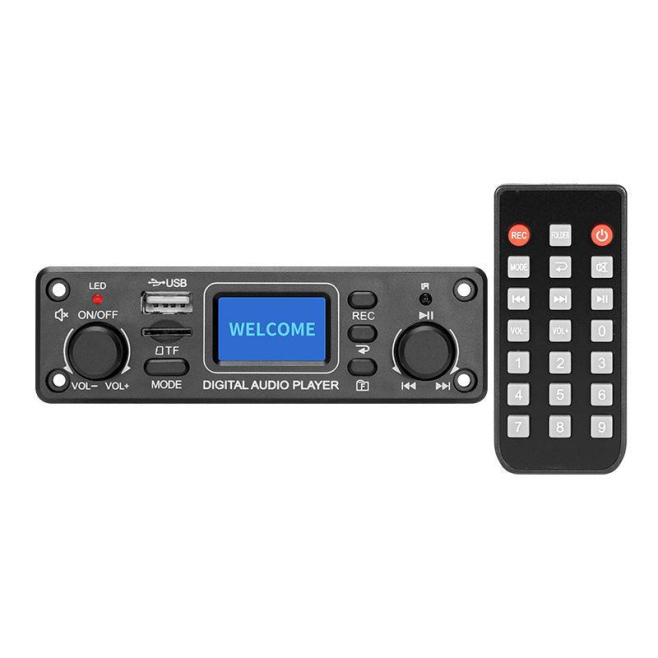 Carte Décodeur Audio MP3 Bluetooth Pour Autoradio Avec USB Entrée Ligne FM TF 128 Go Et Enregistrement - www.yonis-shop.com
