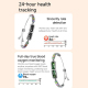 Bracelet Connecté Sans Écran Pour Homme Et Femme Avec Suivi Cardiaque Sommeil Saturation En Oxygène Et Activité IP68 - www.yo...