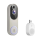 Sonnette Vidéo Sans Fil 1080p Avec Vision Nocturne Détection IA Audio Bidirectionnel Batterie 4000 mAh - www.yonis-shop.com
