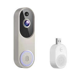 Sonnette Vidéo Sans Fil 1080p Avec Vision Nocturne Détection IA Audio Bidirectionnel Batterie 4000 mAh