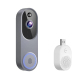 Sonnette Vidéo Sans Fil 1080p Avec Vision Nocturne Détection IA Audio Bidirectionnel Wi-Fi 2,4 GHz - www.yonis-shop.com