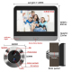 Judas Vidéo Connecté Sans Fil Avec Écran LCD 4,3 Pouces Détection PIR WiFi 2,4 GHz Batterie 5000 mAh - www.yonis-shop.com