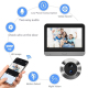 Judas Vidéo Connecté Sans Fil Avec Écran LCD 4,3 Pouces Détection PIR WiFi 2,4 GHz Batterie 5000 mAh - www.yonis-shop.com