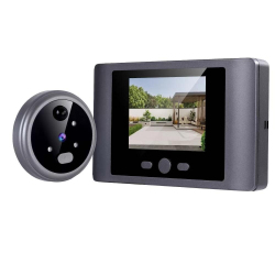 Judas De Porte Électronique Vidéo Sans Fil Avec Écran LCD Photos Automatiques Vision Nocturne Autonomie 60 Jours