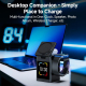 Station De Charge Sans Fil 3 En 1 Avec Enceinte Bluetooth 5.3 Et Écran Tactile Charge Trois Appareils Jusqu’à 15 W - www.yoni...