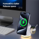 Chargeur Sans Fil Magnétique 4 En 1 Pliable Qi2 25 W Pour Smartphone Montre Connectée Et Écouteurs Avec Éclairage LED - www.y...