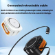 Chargeur Sans Fil Magnétique 3 En 1 15W Pliable Avec Câble Rétractable 80cm Et Support Ajustable Pour Bureau - www.yonis-shop...