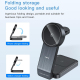 Chargeur Sans Fil 3 En 1 Pour Téléphone Écouteurs Et Montre Avec Alignement Magnétique Socle Pliable 15 W - www.yonis-shop.com