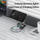 Chargeur Sans Fil Magnétique 3 En 1 15 W Avec Veilleuse LED Colorée Support Pliable Rotatif Pour Téléphone Montre Et Écouteur...