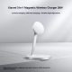 Chargeur Sans Fil Magnétique 2 En 1 Pour Téléphone Et Écouteurs 30 W Avec Support Orientable - www.yonis-shop.com