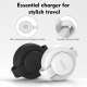 Chargeur Sans Fil Magnétique 3 En 1 Pliable 15 W Pour Smartphone Écouteurs Et Montre Avec Charge Simultanée Et Utilisation Av...