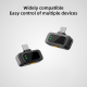 Microphone Cravate Sans Fil 2 En 1 Pour Streaming Extérieur Réduction De Bruit DSP Autonomie Jusqu’à 360 Heures Type C - www....