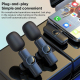 Microphone Cravate Sans Fil Avec Réduction De Bruit DSP Pour Streaming Monitoring Sans Latence Et Recharge Simultanée - www.y...