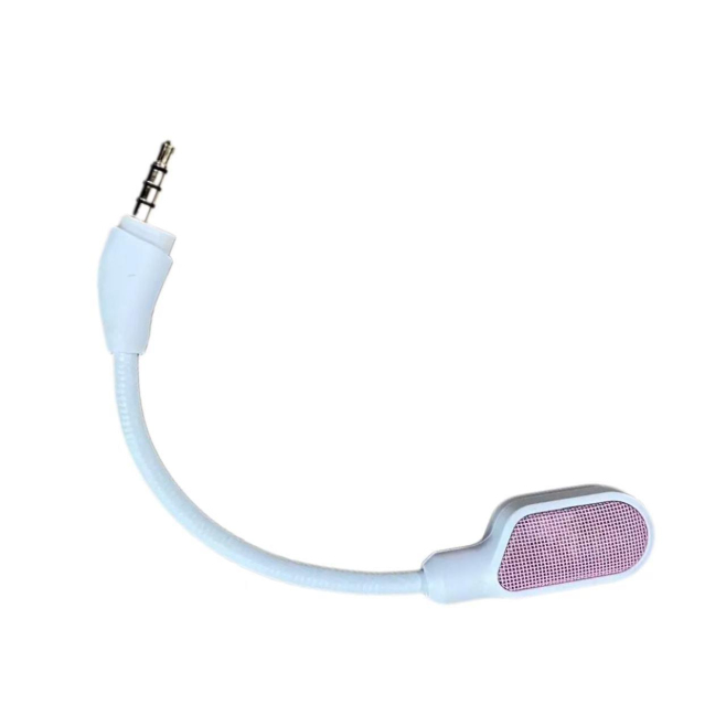 Microphone Perche De Remplacement Pour Casque Gaming Flexible Omnidirectionnel Audio Clair Blanc - www.yonis-shop.com